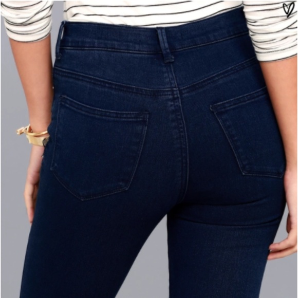NWT Lulus Monica Dark Wash High Waist Skinny Jeans - Picture 5 of 8